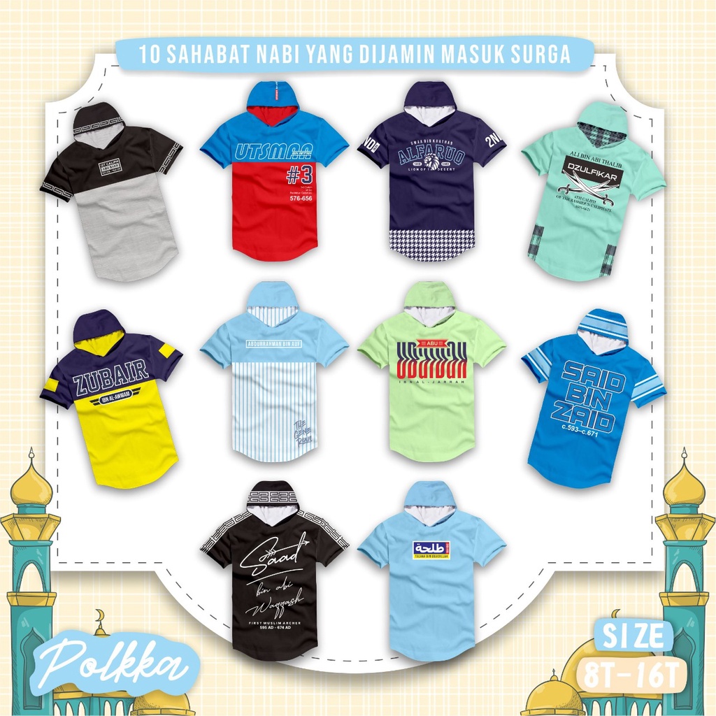 Kaus Kurta Hoodie Sahabat Nabi