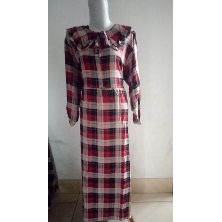 MIDI DRESS KOTAK KERAH KOREA