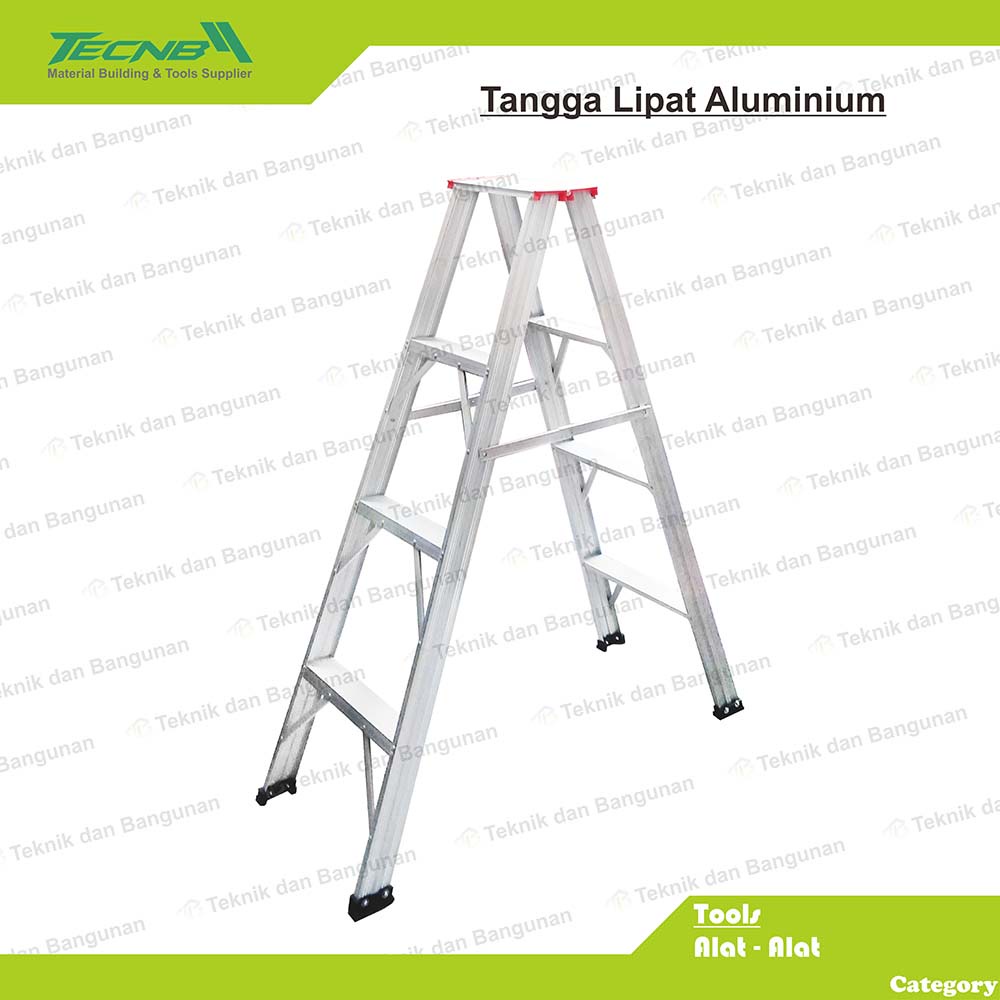 Tangga Lipat Alumunium Teleskopik 2.5 Meter / 2.5m Mtr Double Telescopic Ladder