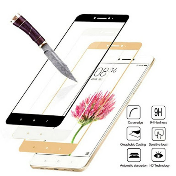 Tempered Glass Colour SAMSUNG J7 PRIME/A2 CORE/J4 /A7 {2018} Anti Gores Kaca Full Layar Premium