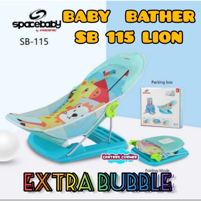 (FREE BUBBLE) SPACE BABY DELUXE BABY BATHER / BATHER SPACEBABY BAK MANDI BAYI NEW ALAT BANTU MANDI SPACE BABY BATHER KURSI MANDI BAYI SB 115