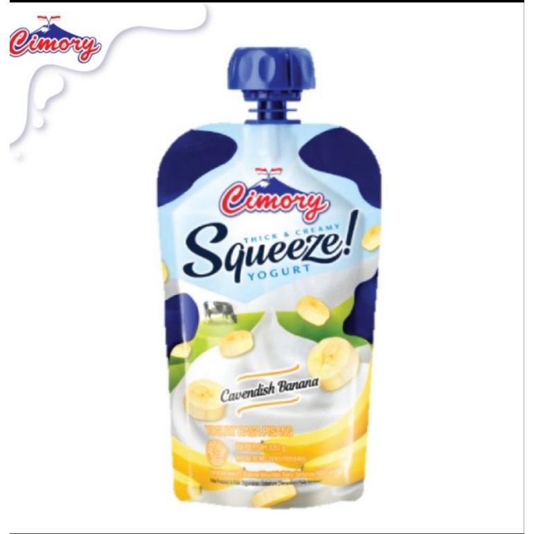 CIMORY YOGURT SQUEEZE BANANA CAVENDISH 120ML