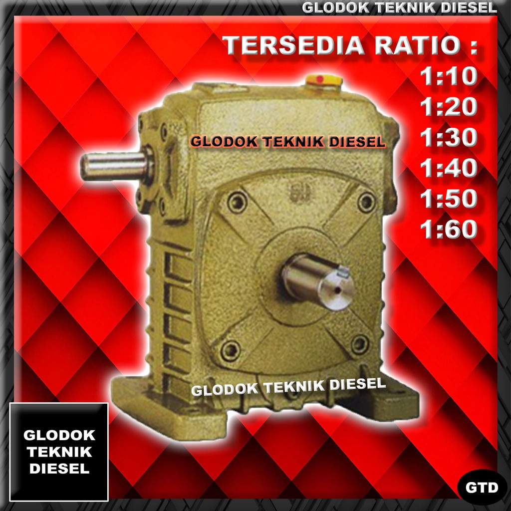 Jual MESIN GEARBOX WPS 70 Ratio 110 160 SPEED REDUCER GEAR BOX WPS