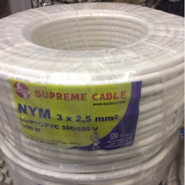 Kabel NYM 3x2.5 Supreme NYM 3x2,5 Supreme NYM 3 x 2,5 mm Supreme @100m