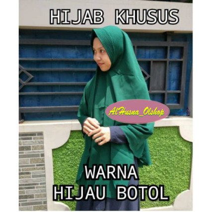 KHIMAR JUMBO HIJAU BOTOL/JUMBO PET/NON PET/JUMBO XXL WOLFIS