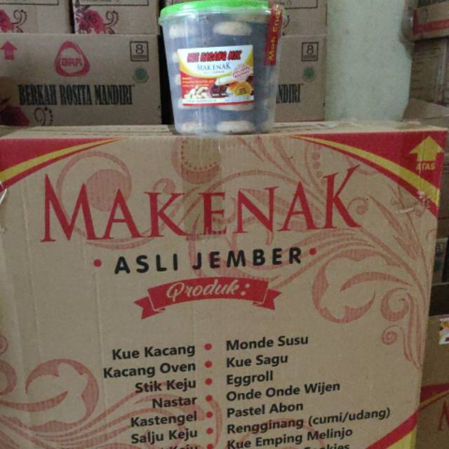 Termurah Distributor Grosir Reseller Kue Kacang Mak enak ORIGINAL Jember 1 koli isi 32 Toples