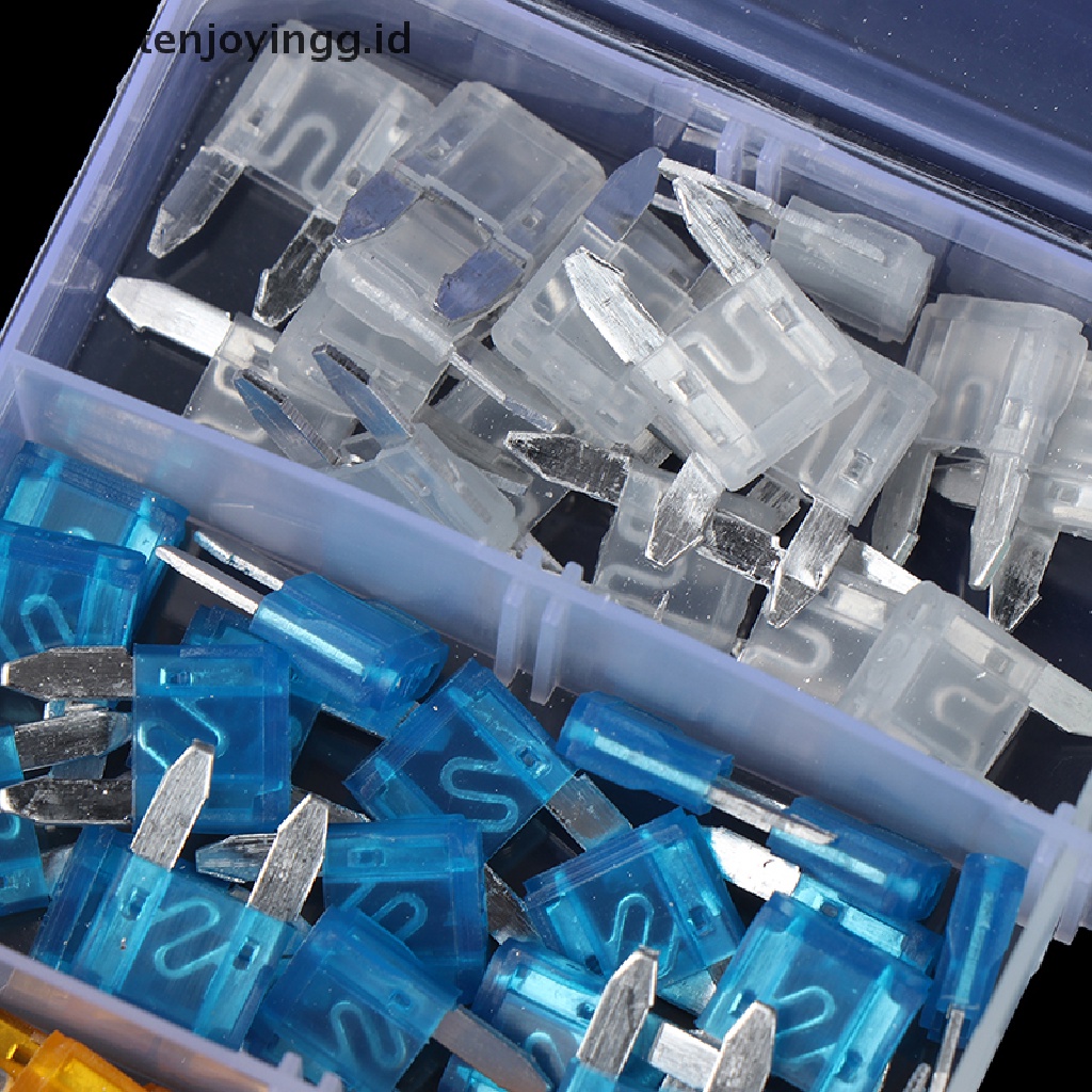 // justenjoyingg.id // 120PC Mini Small Size Blade Car Fuse Micro Blade Fuse Set Car Truck Accessories ~