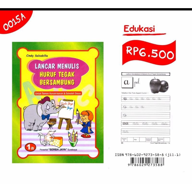 Menulis tegak sambung Tk/SD