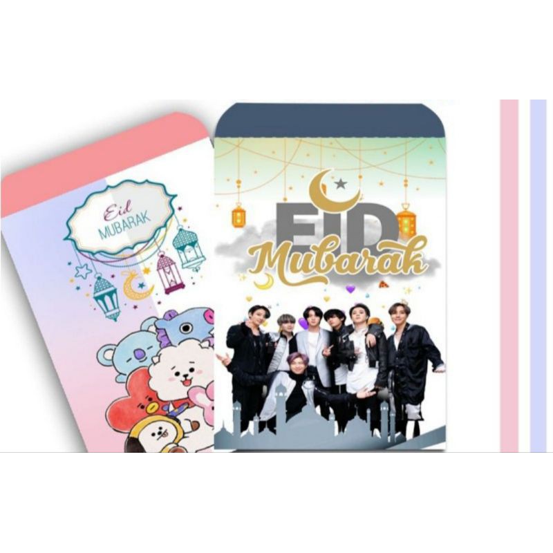 Amplop Lebaran BTS BT21 termurah 1 pack isi 10 / amplop angpao BTS BT21