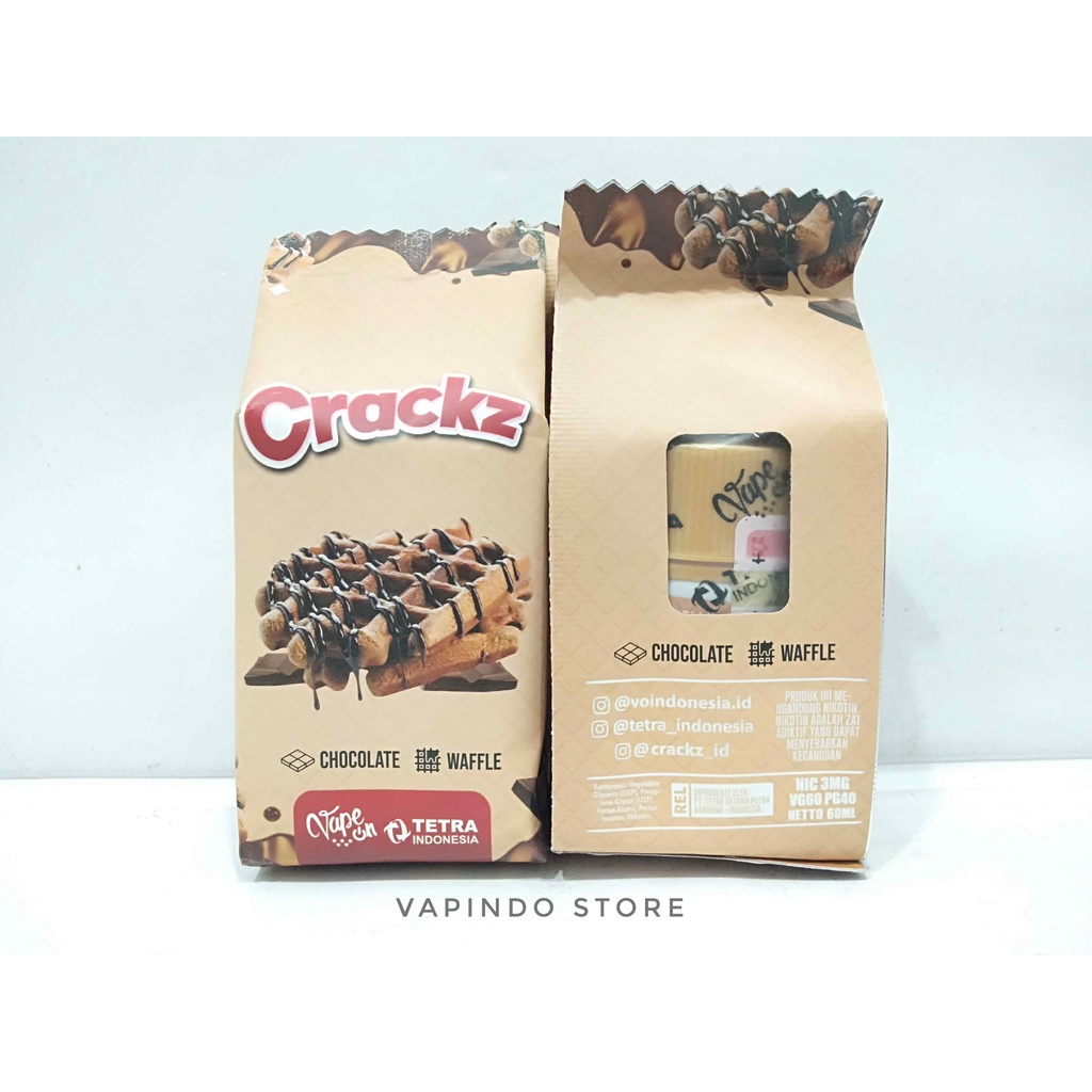 CRACKZ V4 CHOCOLATE WAFFLE 60ML 3MG BY TETRA X VAPEON