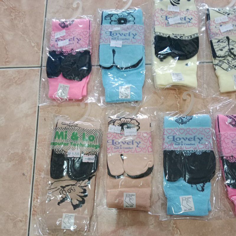 9pcs Obral Kaos kaki jempol