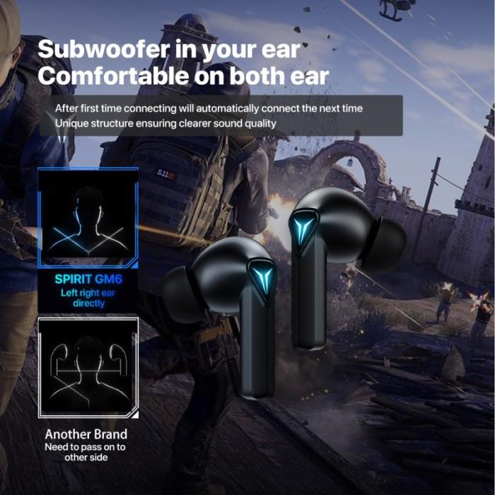 KIIP TWS Earphone Bluetooth GM6 Gaming Mode - Low Latency 65ms - Bluetooth 5.0 - Garansi Resmi 1 Tahun