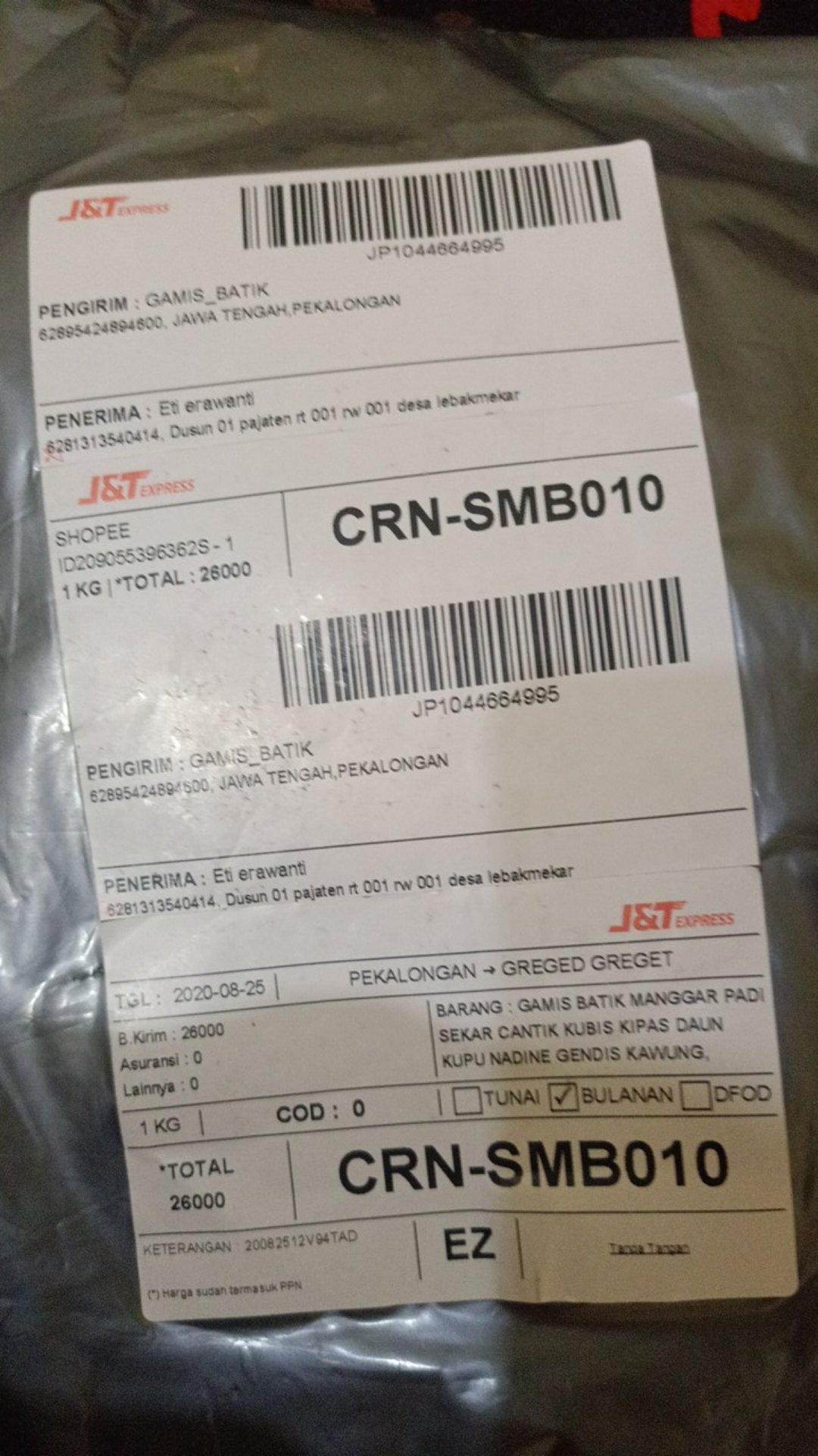 Gamis Batik Manggar Padi Sekar Cantik Kubis Kipas Daun Kupu Nadine Gendis Kawung Termurah