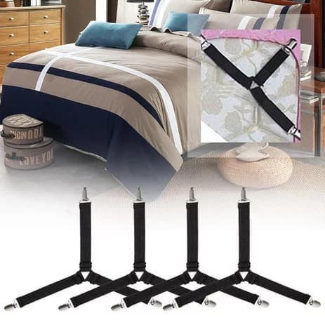 ❤️GTB❤️ PENJEPIT SPREI KASUR 1 PAK ISI 4 PENGAIT PENGUNCI SEPREI JEPITAN BESI BED SHEET GRIPS R512