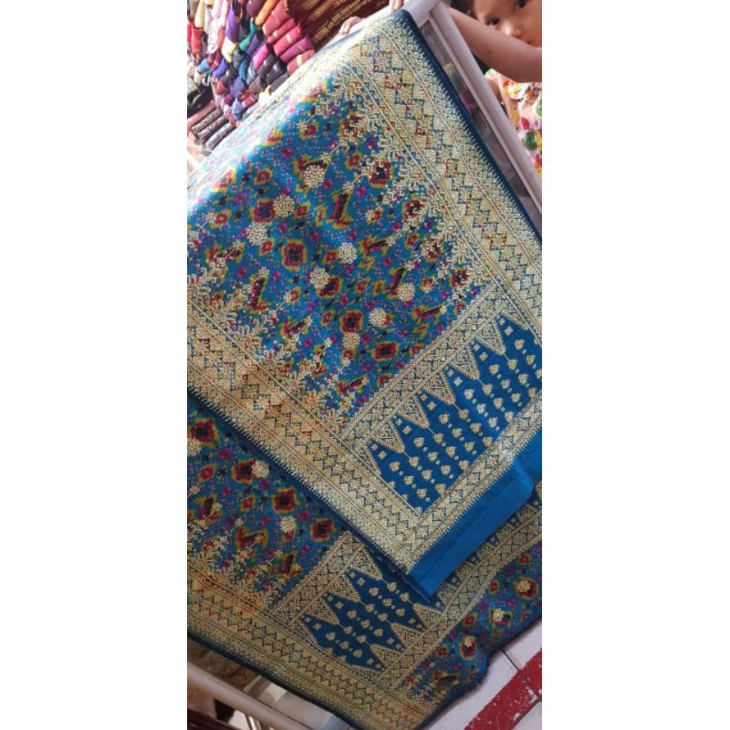 Songket palembang asli sutra ori limar tosca melati