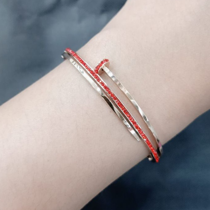 Titanium Gelang List Merah My56