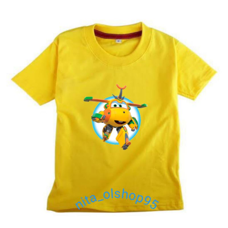 baju superwings baju anak karakter baju super wings