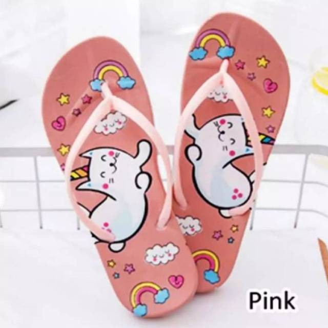 JB- SANDAL JEPIT WANITA murah kucing pelangi