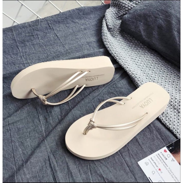 sandal wedges wanita terbaru/sandal wedges louya