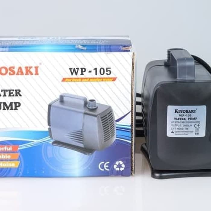 pompa celup kolam   aquarium aquascape kiyosaki wp 105 power 60 watt