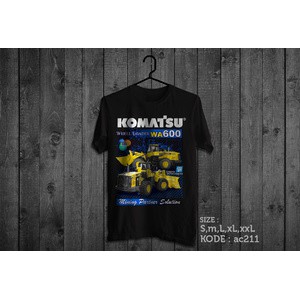 Kaos Desain Alat Berat Komatsu