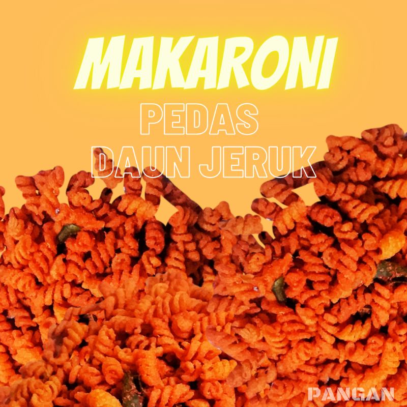 

Makaroni Ulir (Spiral) Daun Jeruk Pedas 250gr