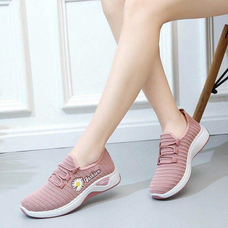 ♫ Megata ♫ SP024 Sepatu Bunga Daisy Sneakers Wanita Korea Import Fashion