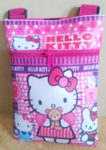 TAS SELEMPANG ANAK KARAKTER FROZEN SOFIA HELLO KITTY