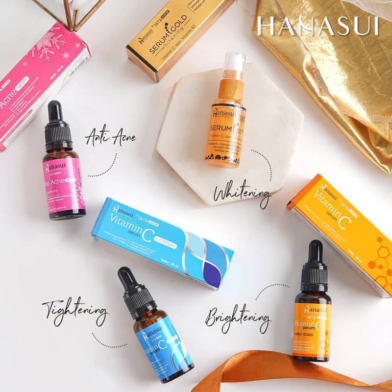 ✿ELYSABETHME✿ ⓗⓐⓝⓐⓢⓤⓘ Hanasui serum c kuning orange mencerahkan memutihkan kulit wajah mudah menyerap