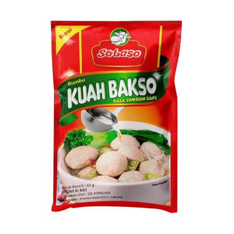 Sobaso kuah baso 65gr