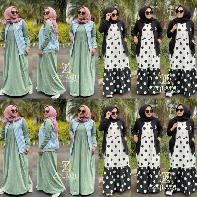 gamis set zlq Prod by zolaqu ori