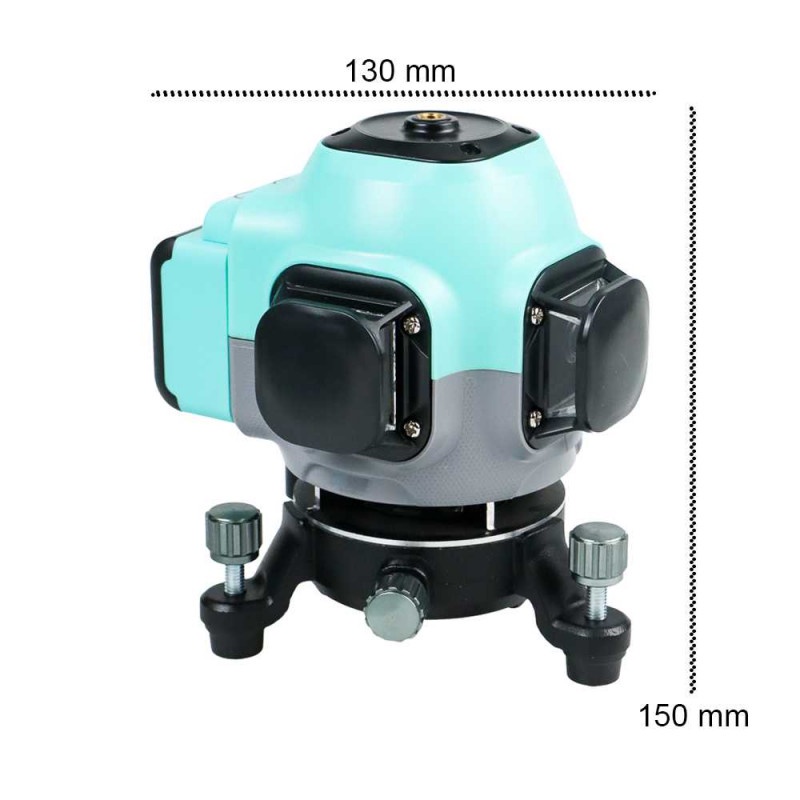 Laser Level 12 Line Hijau Self Leveling Projector Green Anti Air Debu