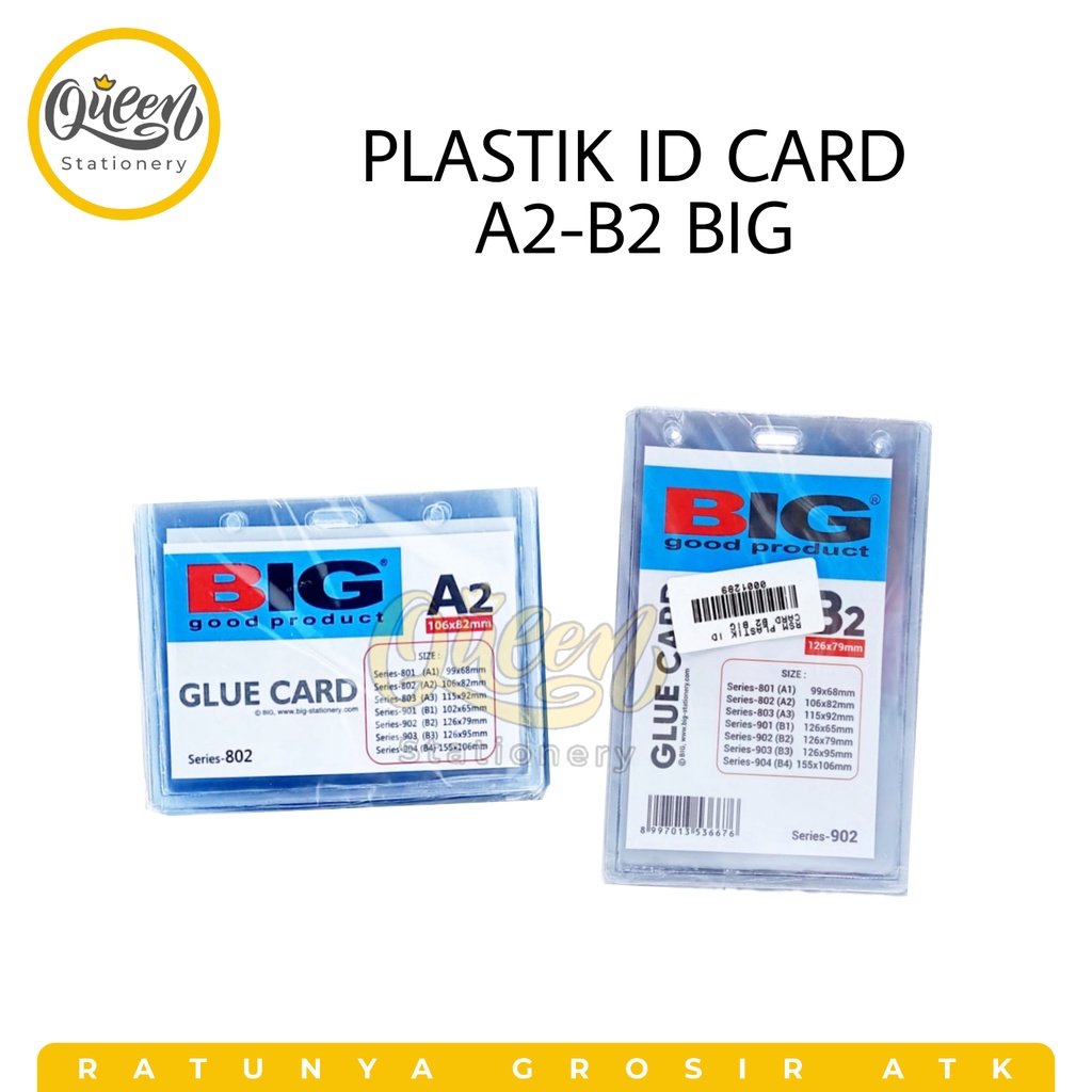 

1 PAK (20 LEMBAR) PLASTIK ID CARD A2-B2 BIG / ID CARD HOLDER / PLASTIK ID CARD