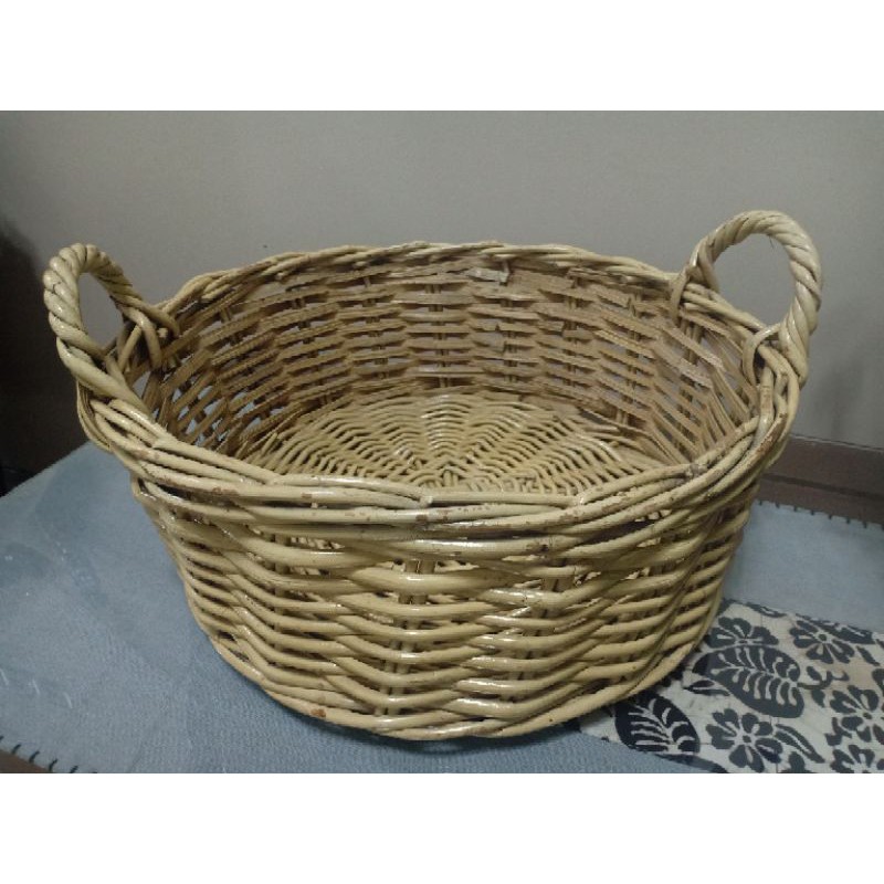 KERANJANG ROTAN BESAR MULTIFUNGSI KERANTANG BUAH PARCEL HAMPERS