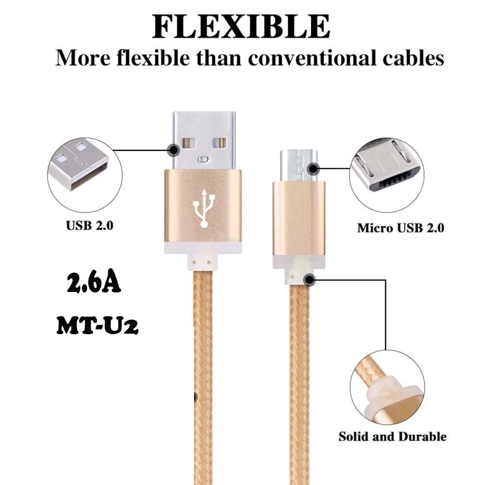 MOISTURE Kabel Data FAST CHARGING Cocok Untuk iPhone LIGHTNING / Micro USB / Type-C 2.6 A / 2.1A CABLE DATA USB