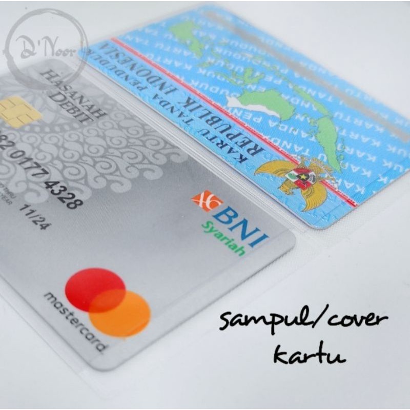 Sampul Kartu /  Plastik kartu KTP / Cover Kartu KTP, ATM, SIM dan lain lain laminating