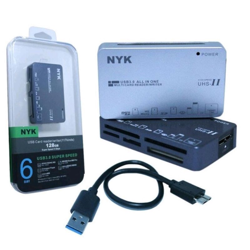 CARD READER USB 3.0 NYK 6 SLOT V3-09 SUPER SPEED