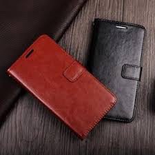 Realme 5 Pro Sarung Kulit Flip Standing Cover Case Dompet Kartu