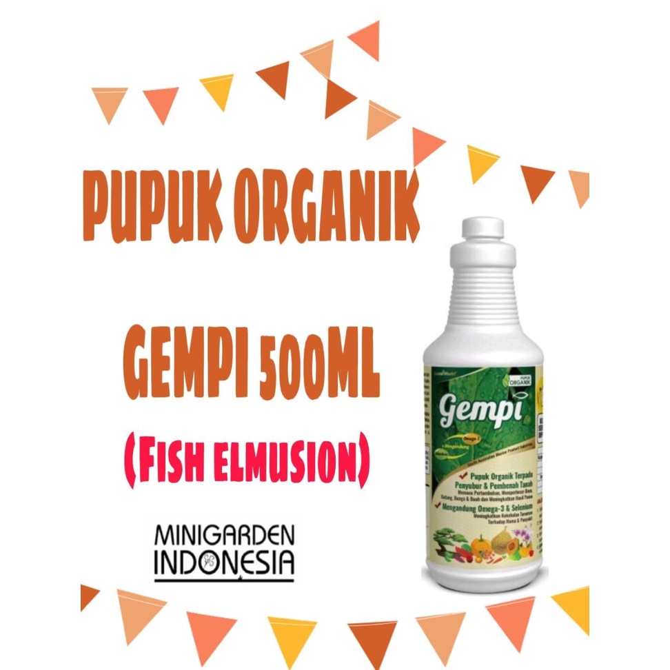 PUPUK ORGANIK GEMPI 500 ML NUTRISI OMEGA 3 SELENIUM PUPUK GENERATIF