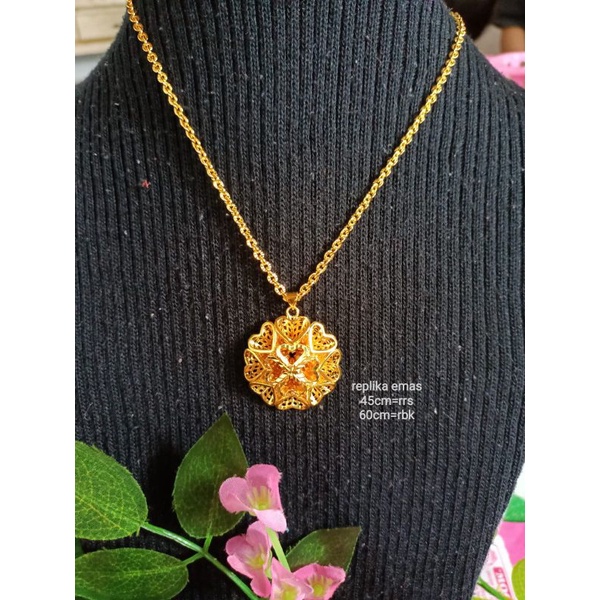 Kalung,gelang replika emas model kendari,cocok dipake pesta,sehari hari,kado