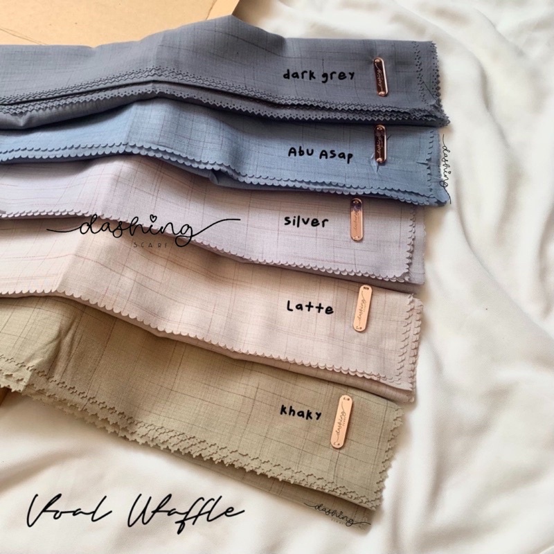 [𝗖𝗟𝗘𝗔𝗥𝗔𝗡𝗖𝗘 𝗦𝗔𝗟𝗘] HIJAB SEGIEMPAT VOAL WAFFLE LASERCUT | JILBAB VOAL