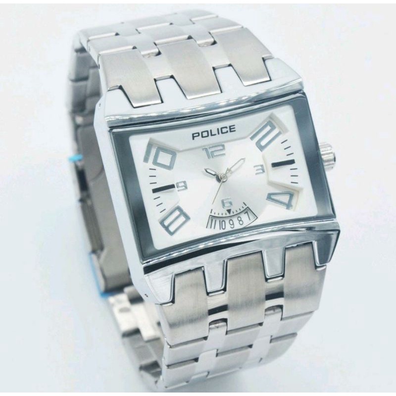 Jam Tangan Police Pria Jam Tangan Polisi Rantai Stainliss Tanggal