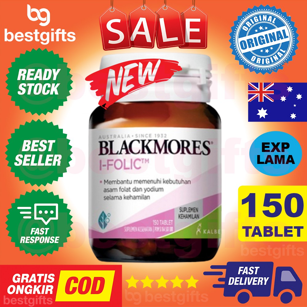 BLACKMORES I-FOLIC I FOLIC IFOLIC SUPLEMEN VITAMIN PREGNANCY PROGRAM IBU HAMIL - 150 TABLET