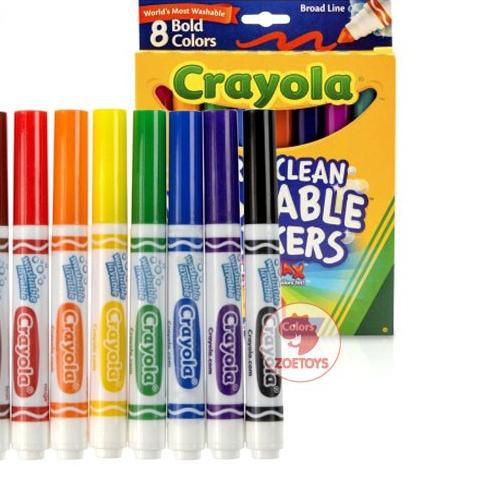 

➦ Zoetoys Crayola Washable Marker Broadline 8 Ct | Mainan Edukasi | Cari kado | Cari kado natal ▼