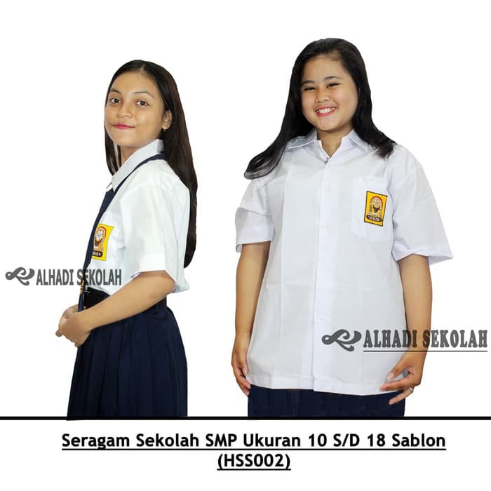 

Seragam sekolah SMP, UKURAN 10 s/d 20. Sablon (HSS002-01) - UKURAN 10