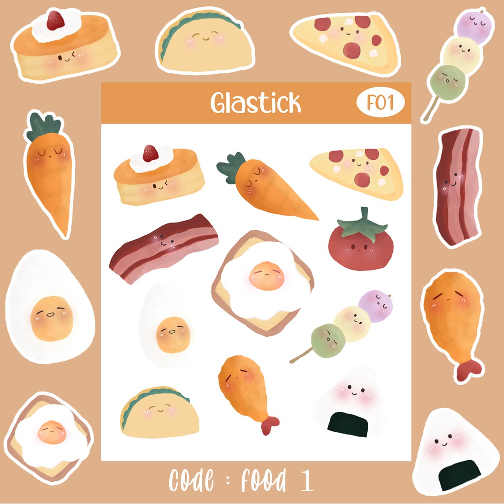 

(GS) Kawaii Foodie Stickers