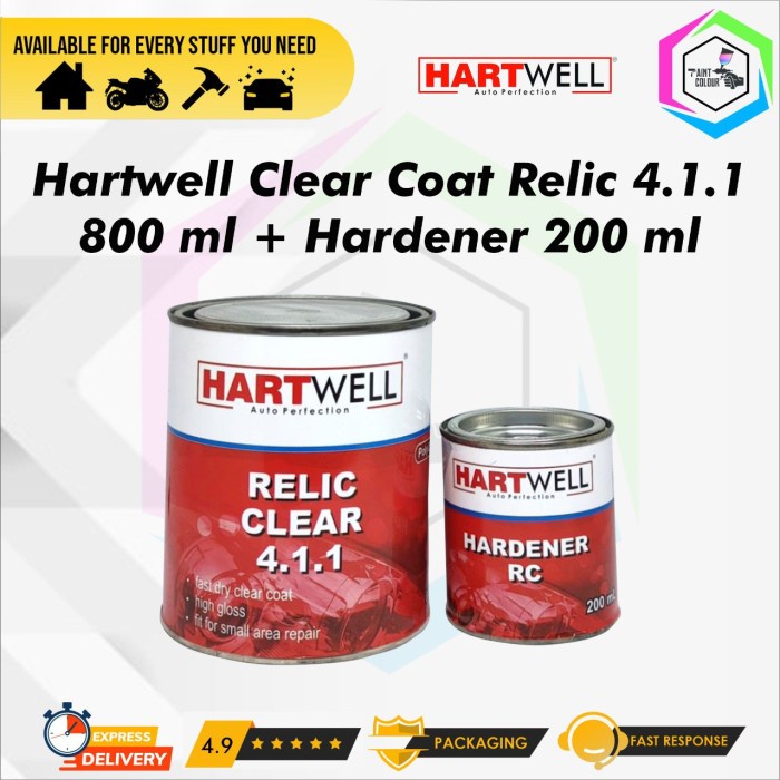 Hartwell Clear Coat Relic 4.1.1 800ml + Harderner 200ml