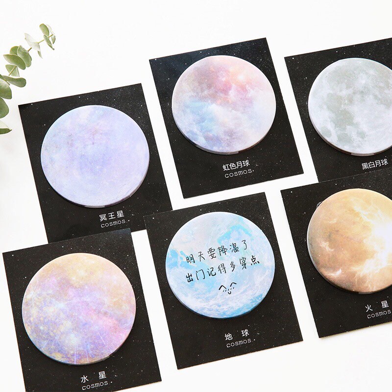 

Colorful Cosmos Round Sticky Notes