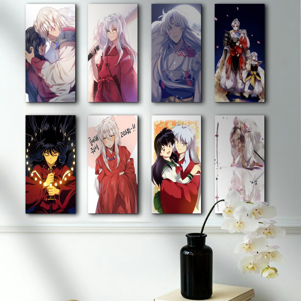 INUYASA Hiasan dinding ANIME KARTUN Poster Kayu Pajangan Rumah/ dekorasi dinding / WalldecoR