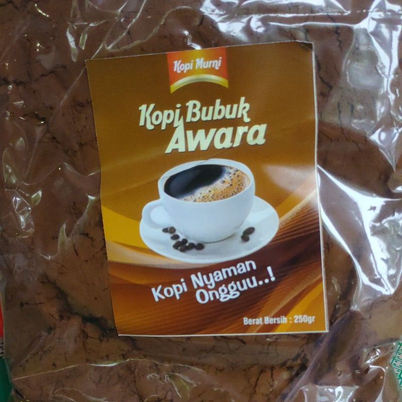 

kopi bubuk AWARA nyaman onggu